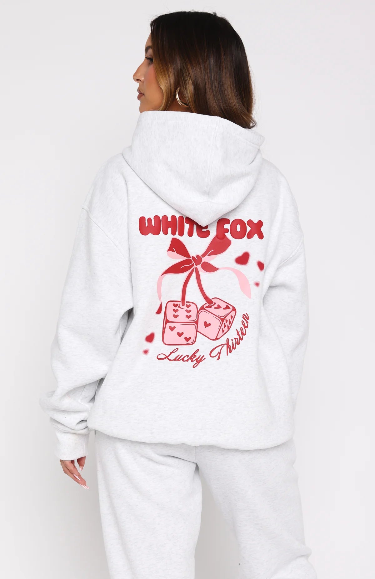 Lucky Thirteen Cheyenne Oversized Hoodie Grey Marle