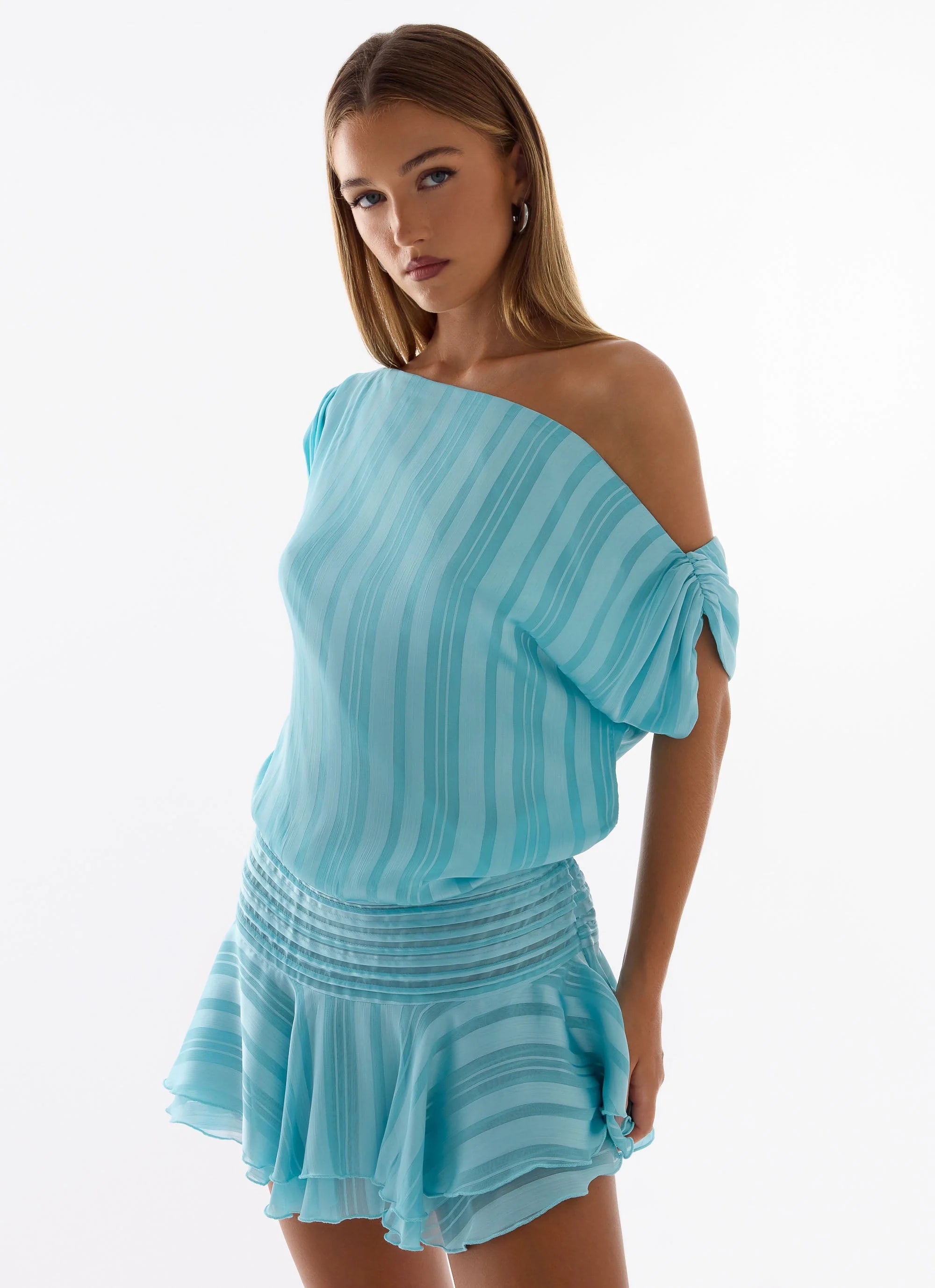 Lowey Mini Dress - Pale Blue